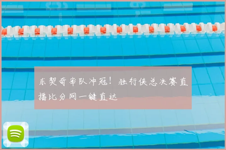 东契奇率队冲冠！独行侠总决赛直播比分网一键直达